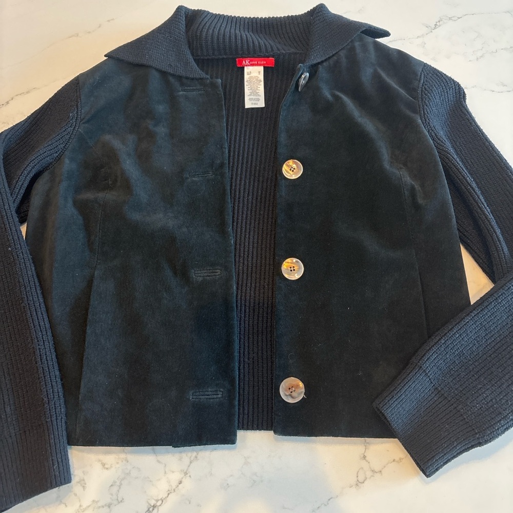 Anne Klein Black Women's Serster Jacket - Picture 2 of 5